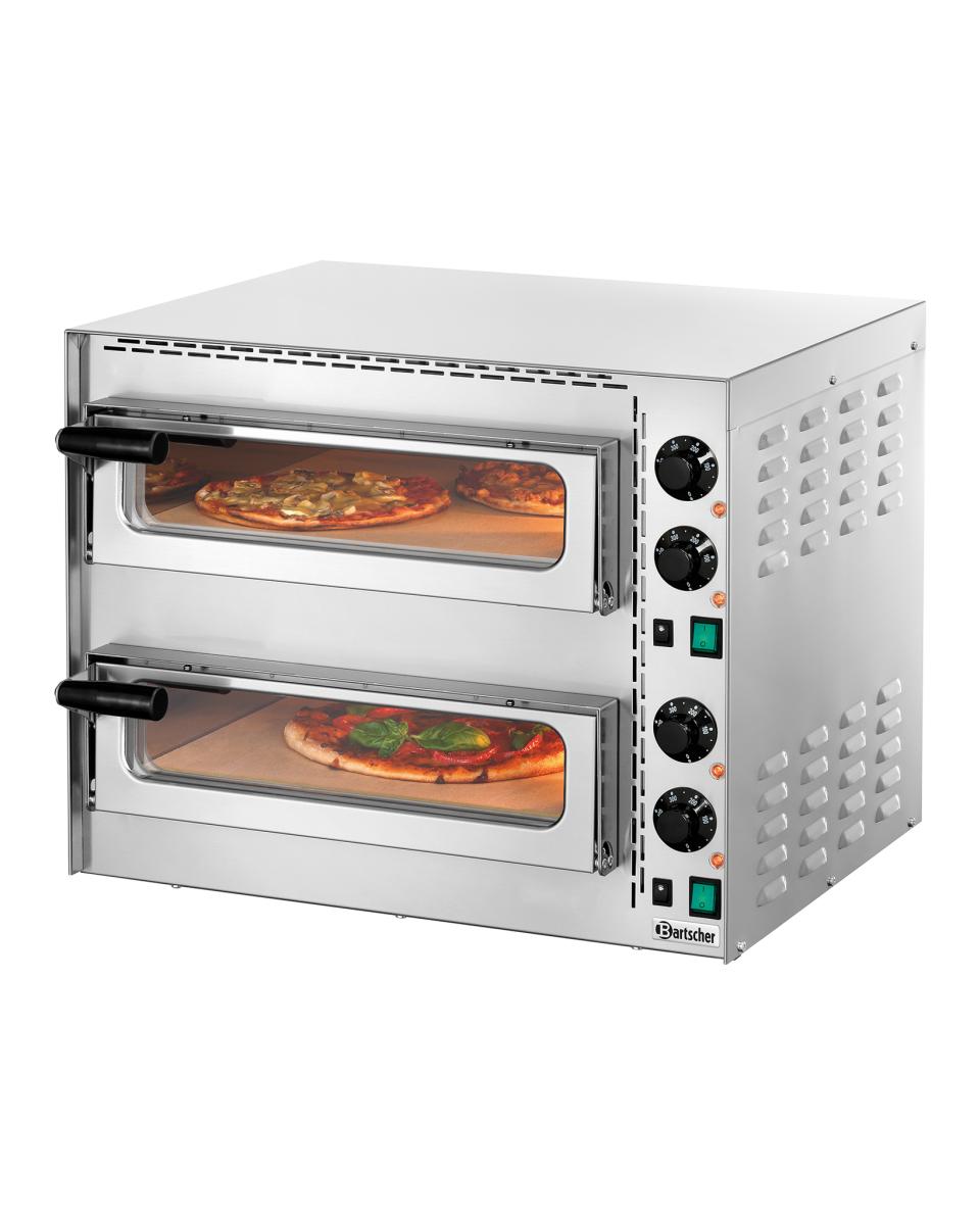 Pizzaofen - 2 x Ø35 cm - H 47,5 x 57 x 55 - Bartscher - 203535