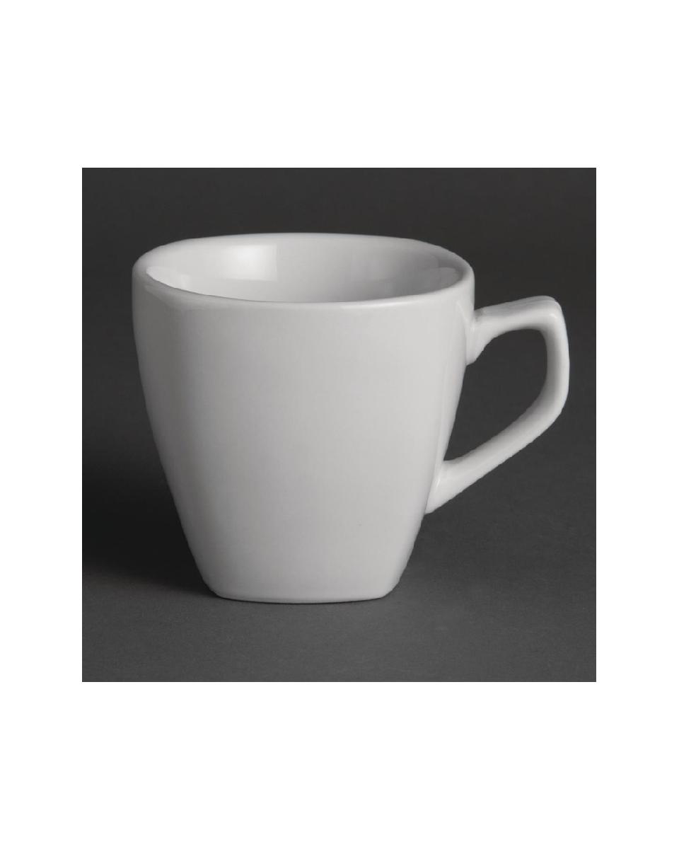 Olympia Whiteware quadratische Kaffeetasse 20cl - Y115