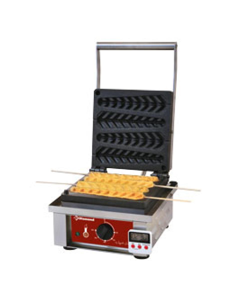 Elektrisches Waffeleisen - 4 Waffeln - mit Timer - GE-4X / EP - Diamond