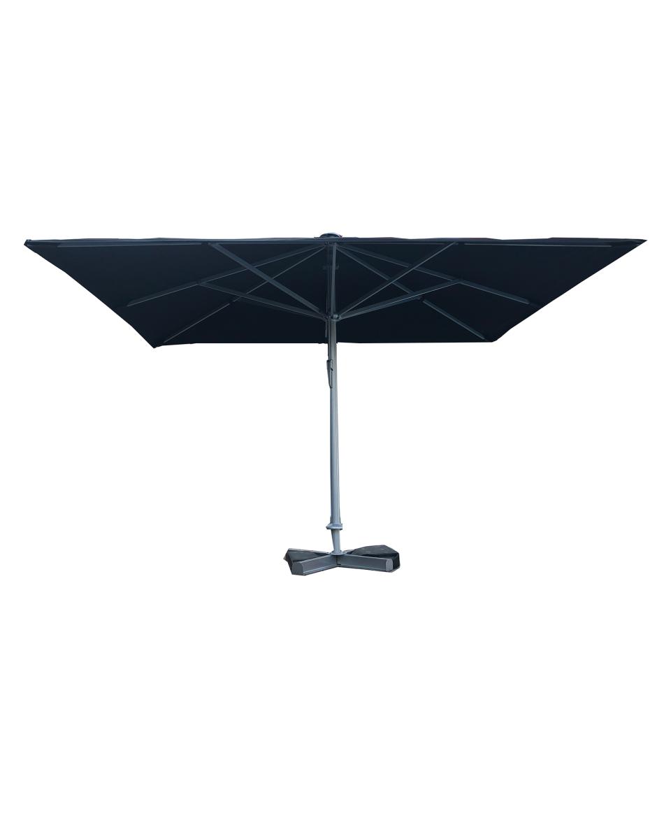 Markt Sonnenschirm - Karin - Schwarz - 400 x 400 cm - Ohne Volant - Promoline