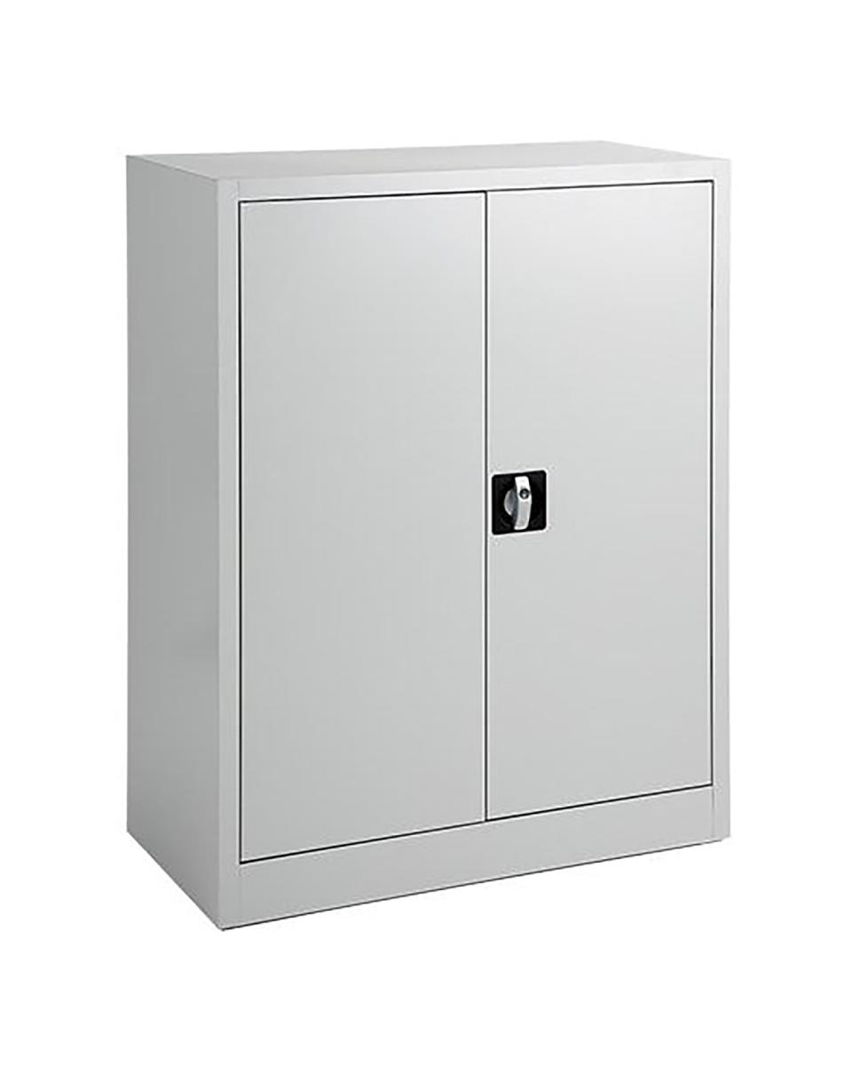 Aktenschrank - Grau - H 100 x 80 x 42 cm - Mit Schloss - FLC