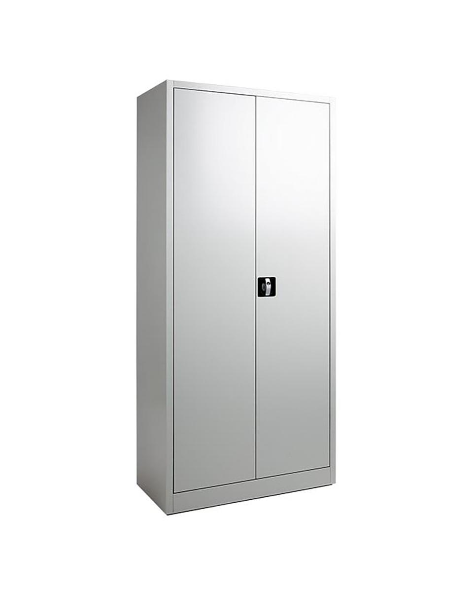 Aktenschrank - Grau - H 180 x 80 x 38 cm - Mit Schloss - FLC