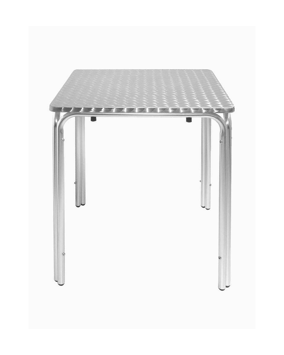 Bolero Edelstahl stapelbar quadratisch 70 cm | Gastro-Tisch