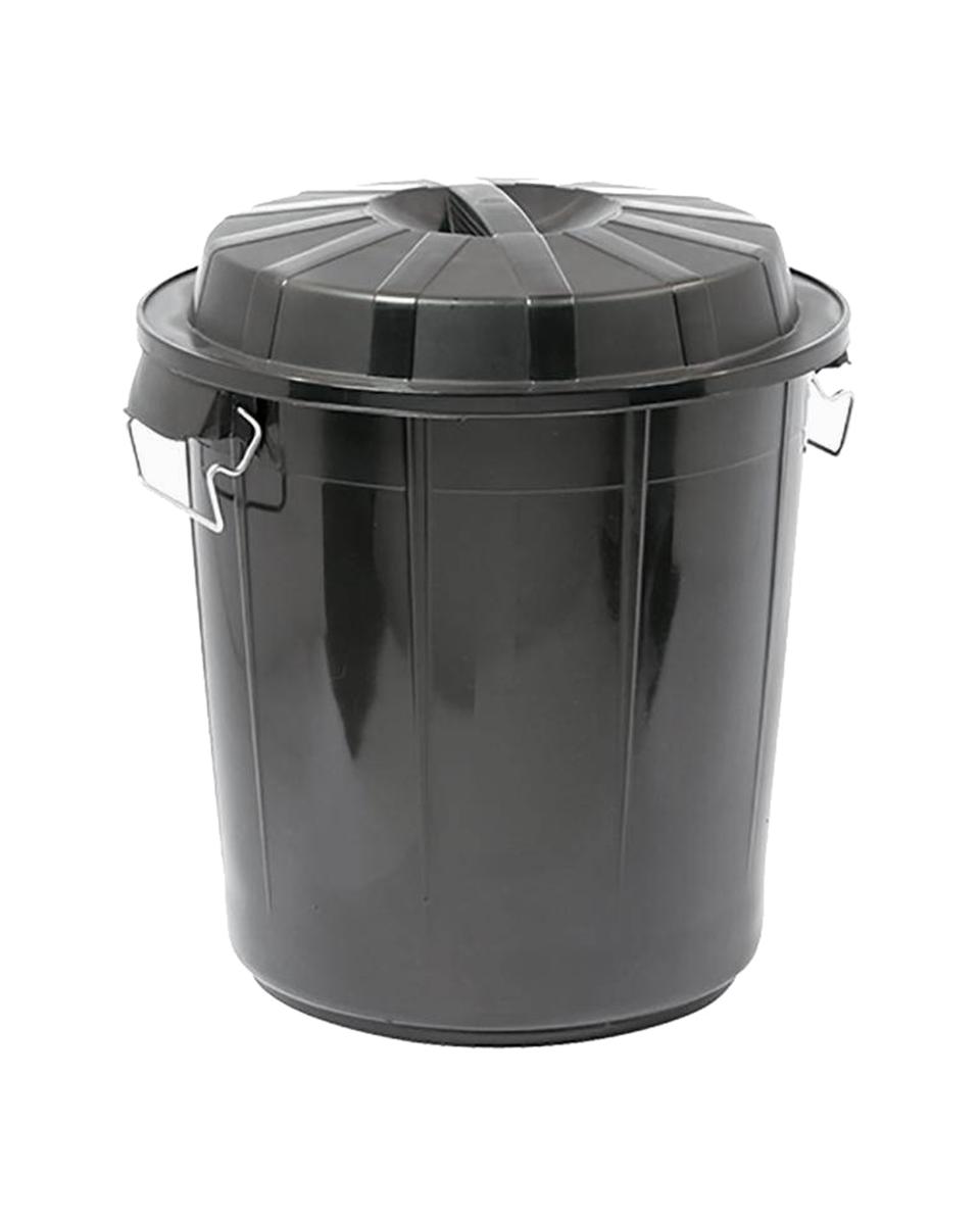 Abfallbehälter - 50 l - schwarz - 600050