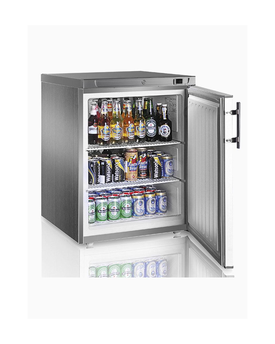 Gastro-Kühlschrank - 100 Liter - 1 Tür - Edelstahl - Mastro - BMA0050/CI