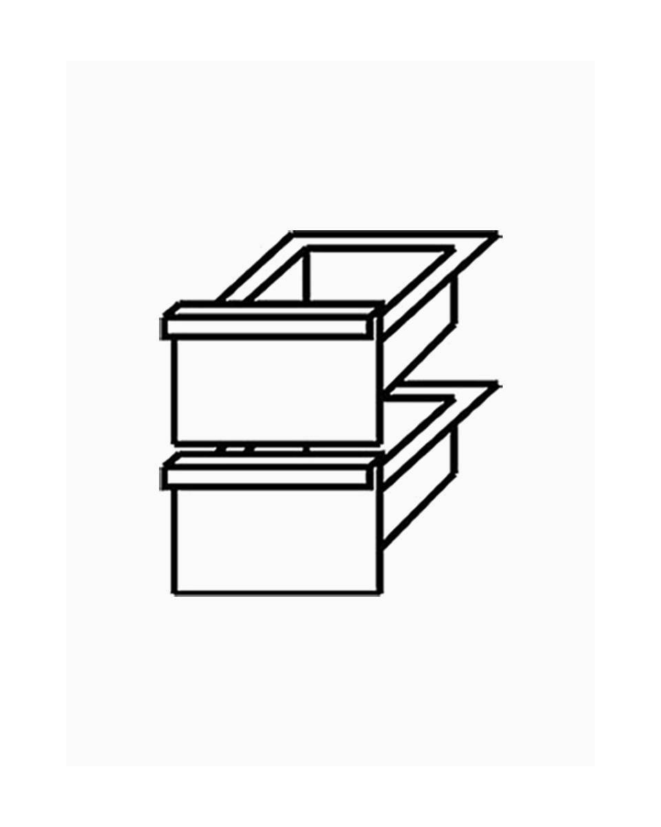 2 Schubladen für n65/ba4 Untergestell