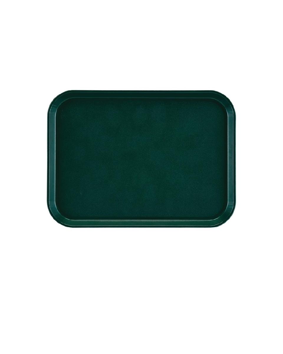 Cambro Epictread rechteckiges rutschfestes Fiberglas-Tablett dunkelgrün 35x27cm - DS519
