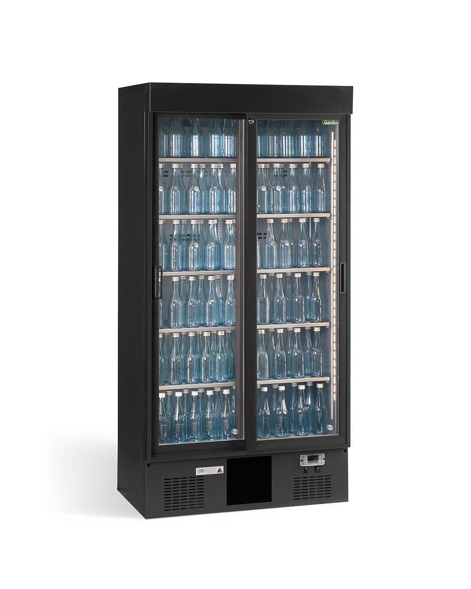 Kühlschrank Glastür - Maxiglas - Flaschenkühler - 2 Schiebetüren - Gamko - MG2/500SD