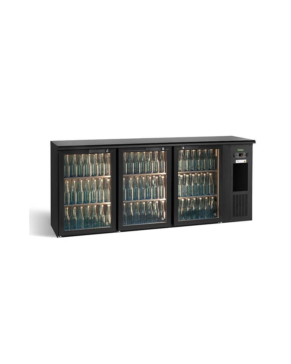 Kühlschrank Glastür - E3 - Flaschenkühler - 3 Türen - Anthrazit - Gamko - E3/222GMU84