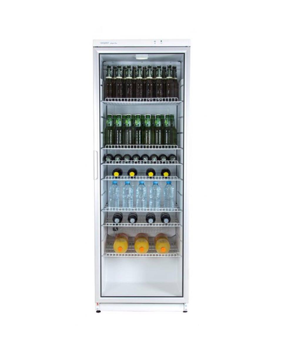 Kühlschrank Glastür - 320 Liter - 1 Tür - Weiß - Exquisit - CD350-1