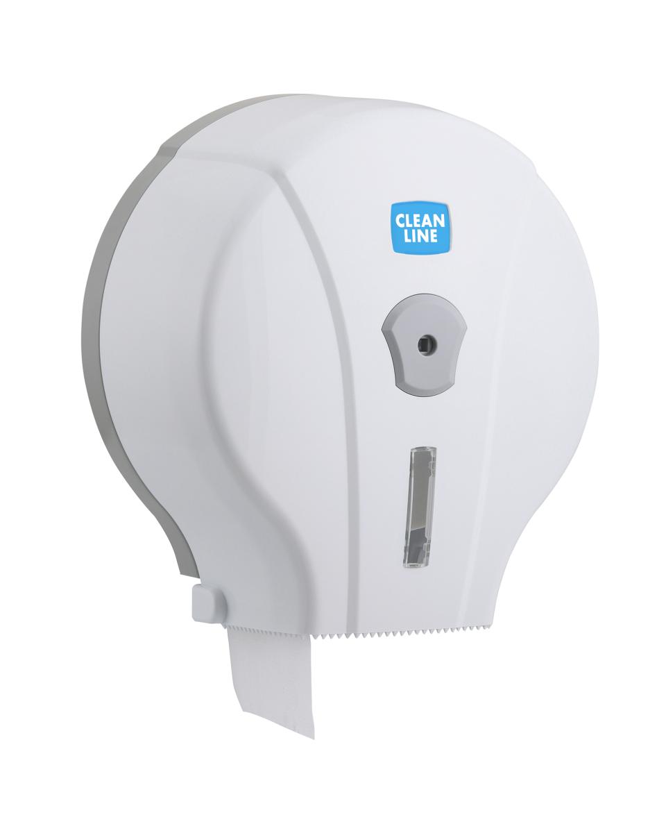 Toilettenpapierspender – Maxi Jumbo – Weiß – Cleanline – Promoline