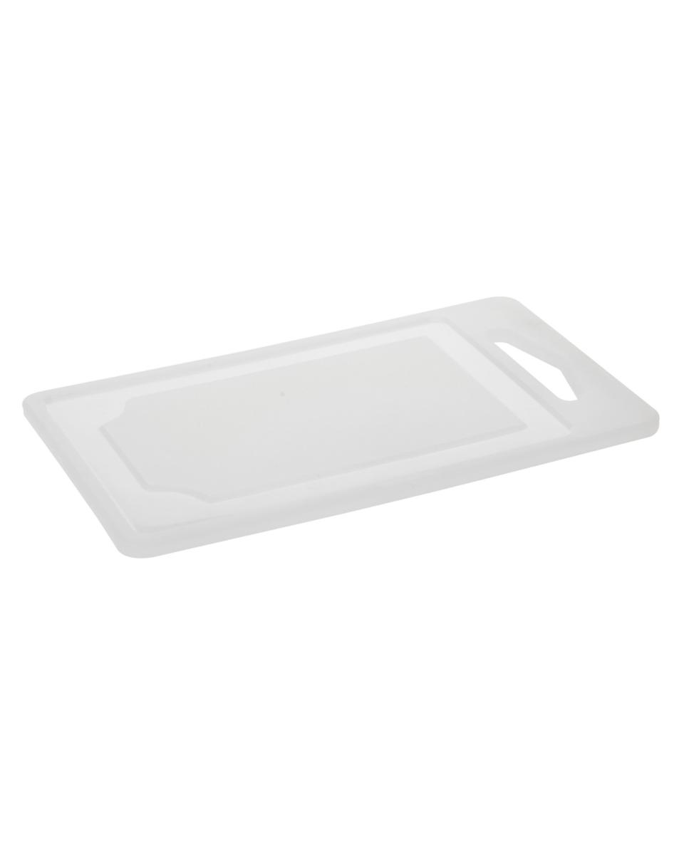 Schneidebrett - H 0,5 x 25 x 15 cm - Weiß - Kunststoff - G-Line