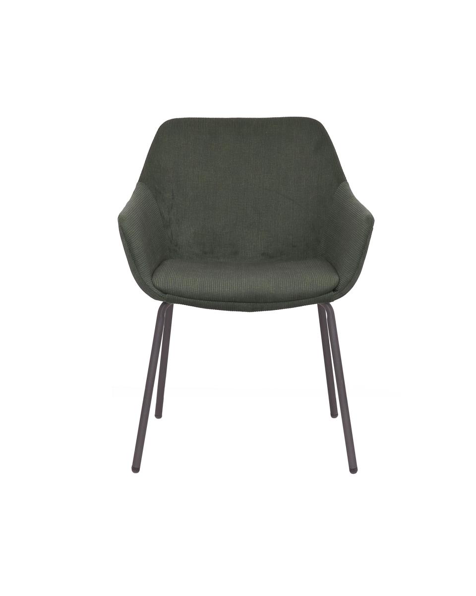 Stuhl Toledo - Cord - Dunkelgrün