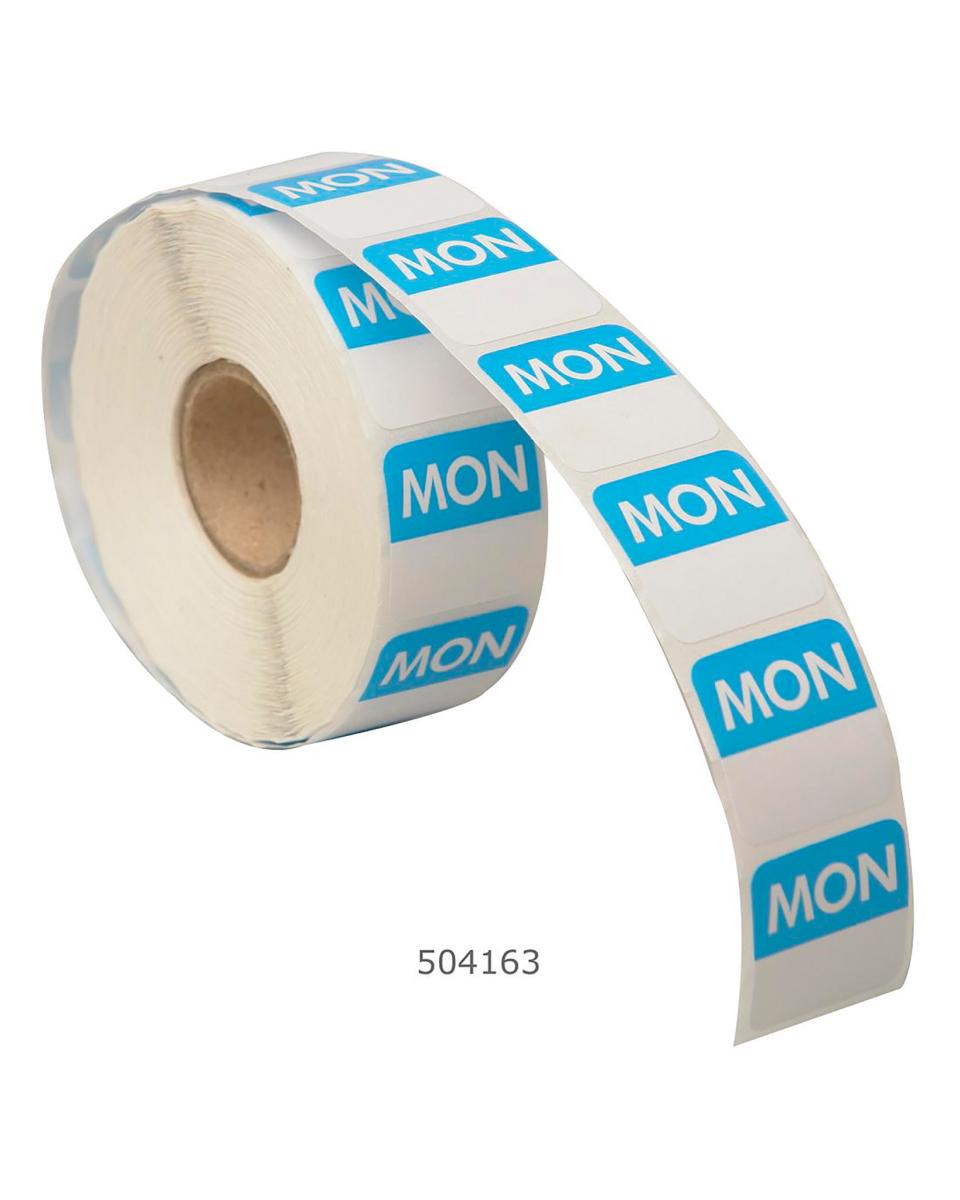 Code-Etikett - Montag - Blau - Rolle 1000 Stück - Vogue - 504163