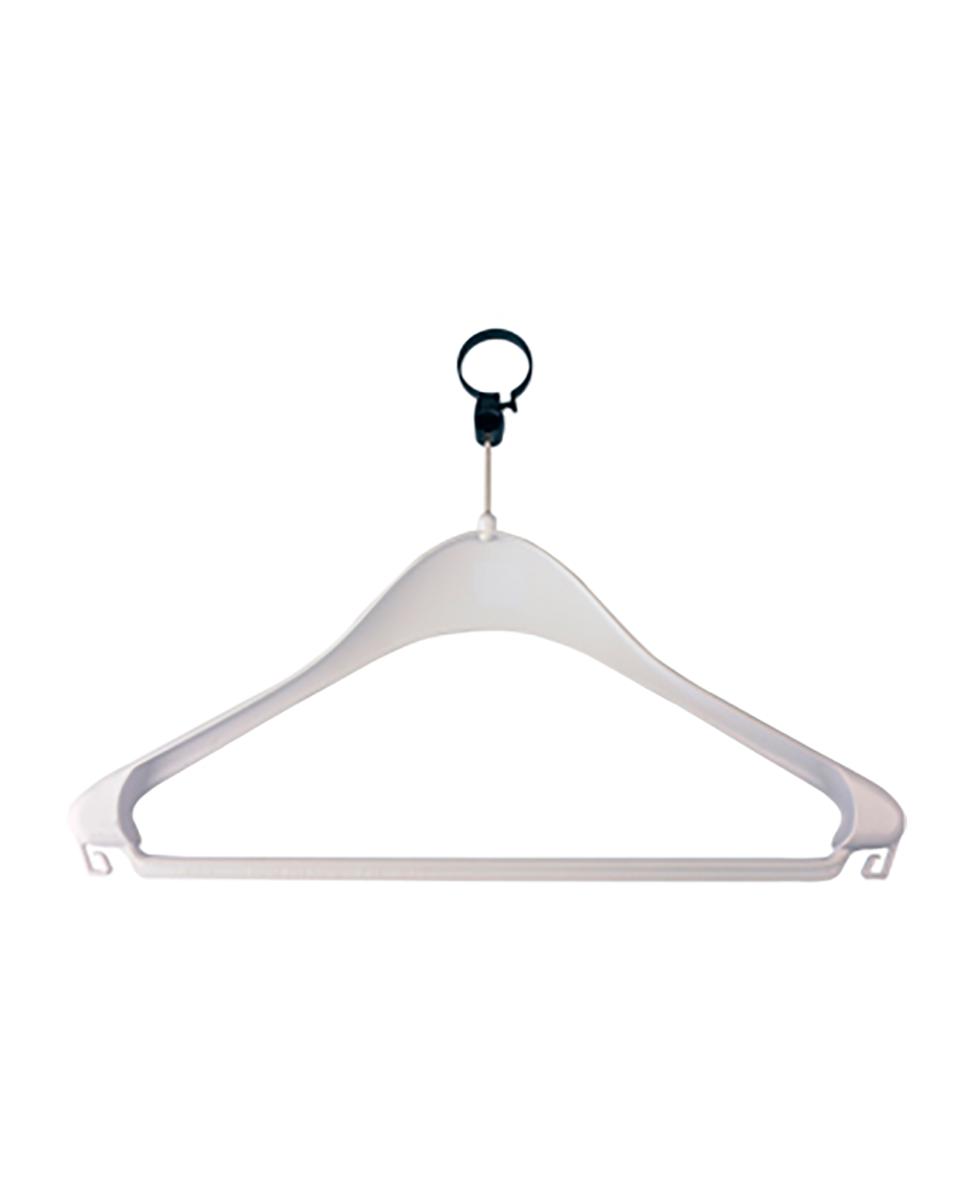 Kleiderbügel - 23,5 CM - 10 Stück - Anti-Diebstahl - Weiß - 132500