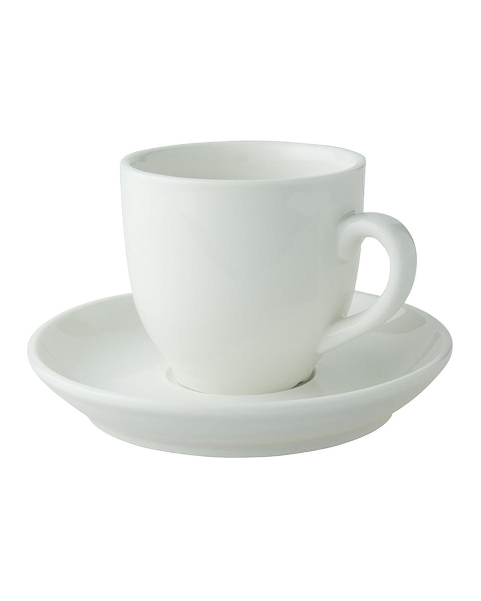 Tasse und Untertasse - 14 CL - Weiß - 12 Stück - Palmer - Robusta - 129280