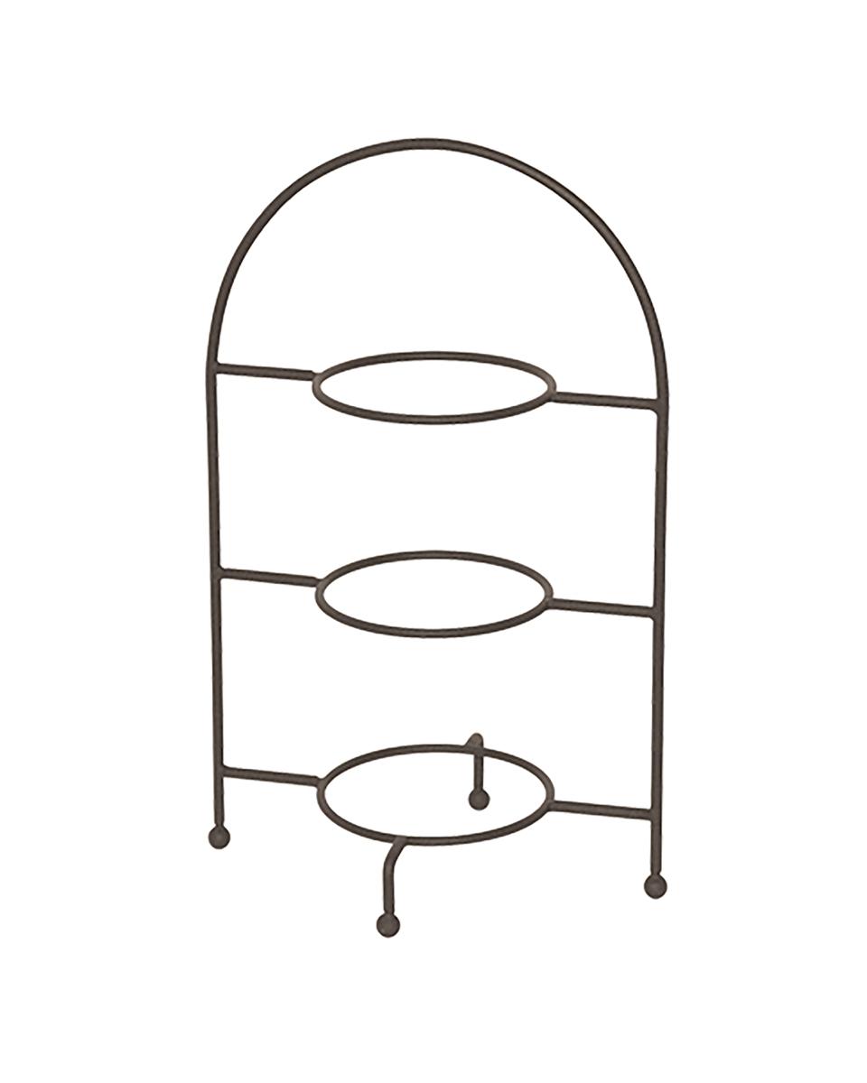 Etagere - Ständer - Ø 21 cm - Edelstahl - Schwarz - 875150