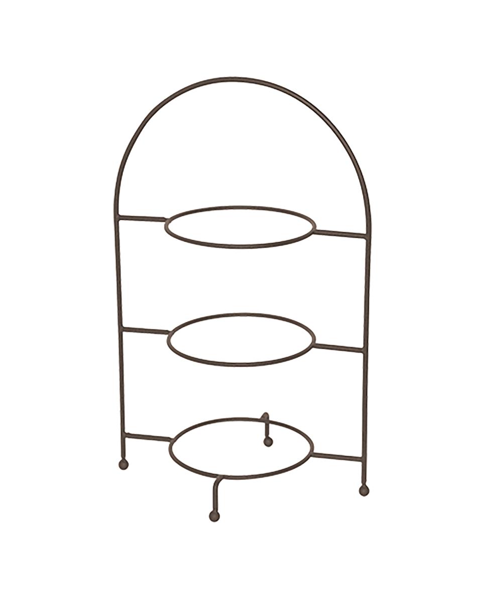 Etagere - Ständer - 44 cm - Edelstahl - Schwarz - 875155