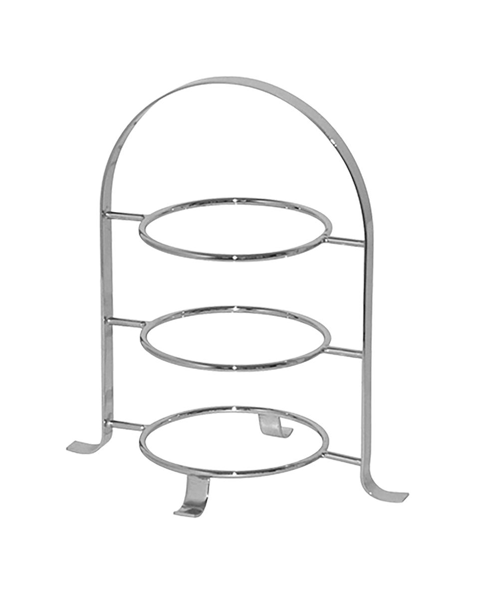 Etagere - Tabletts Ø 17 cm - Edelstahl - Chrom - 130106