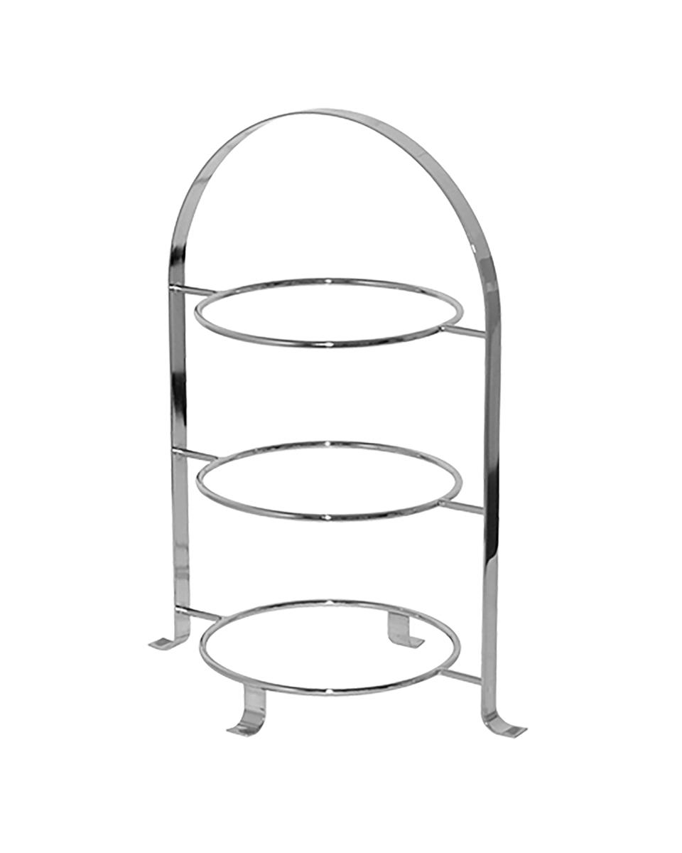 Etagere - Tabletts Ø 26 cm - Edelstahl - Chrom - 130108