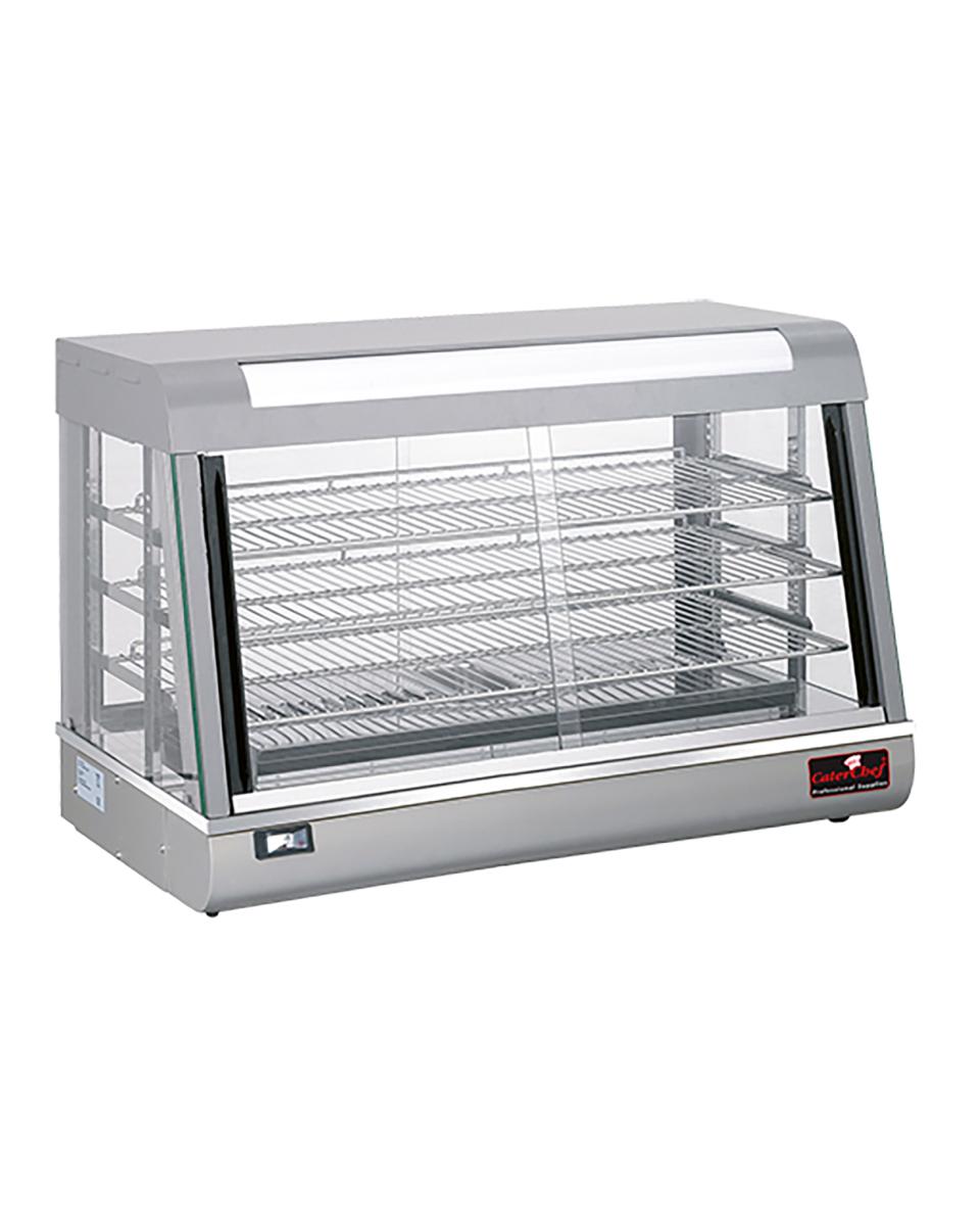 Warmhaltevitrine - Edelstahl / Silber - CaterChef - 680073