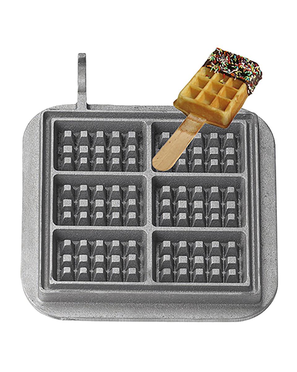 Waffel am Stiel - Einsätze 2 Stück - Gusseisen - 308082