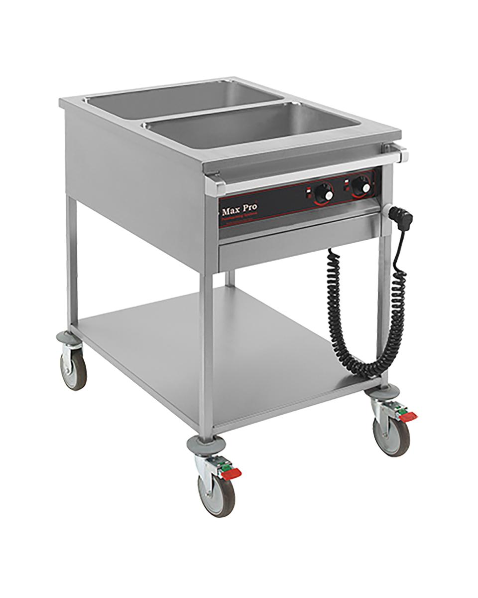 Bain-Marie-Wagen - 2 x 1/1 GN - Max Pro - 921350