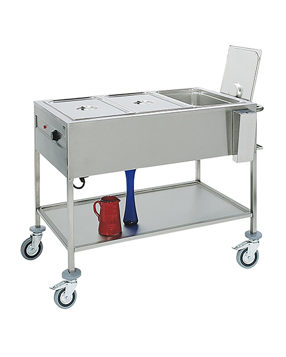 Bain Marie Wagen - 3/1 GN - CaterChef - 710053