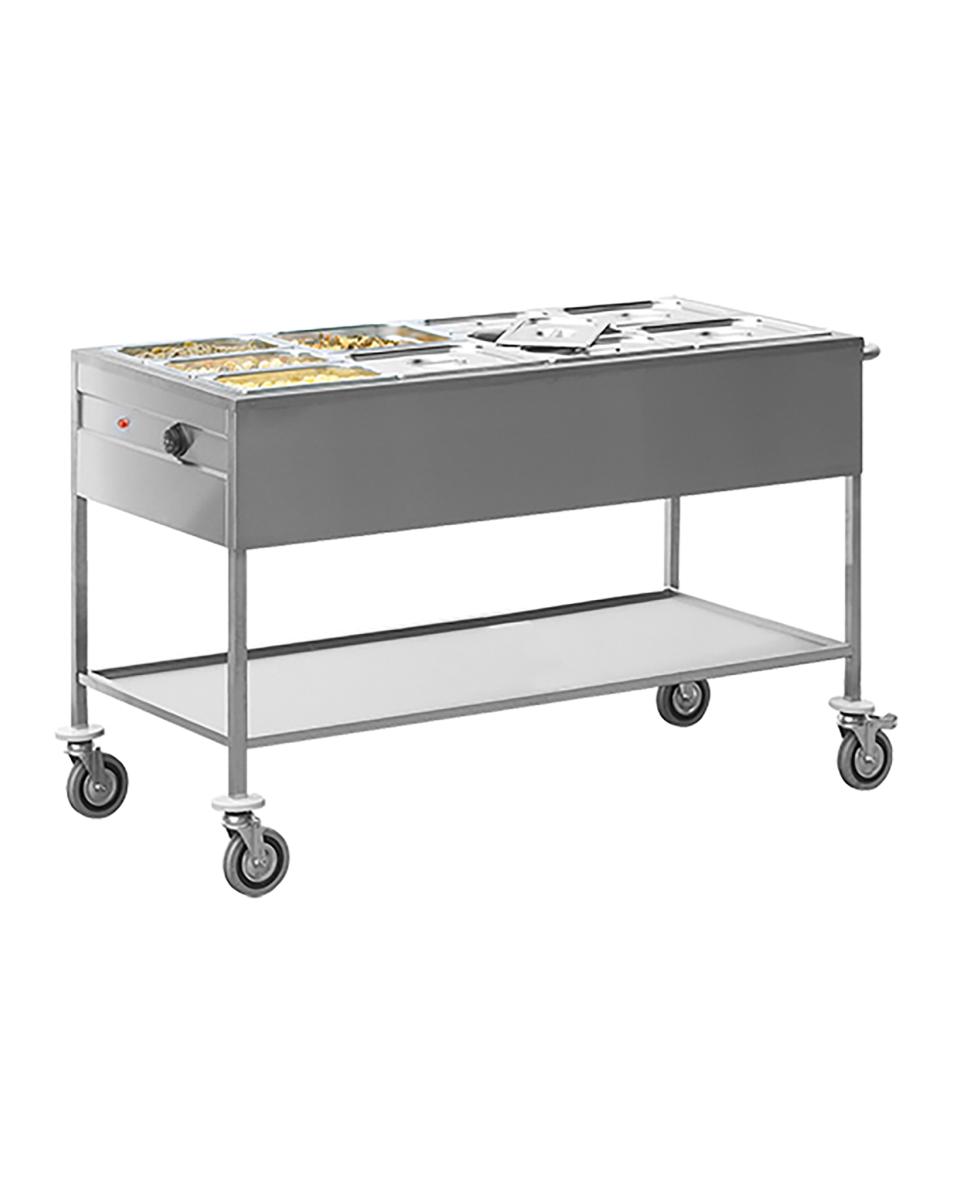 Bain Marie Wagen - 4/1 GN - CaterChef - 710054