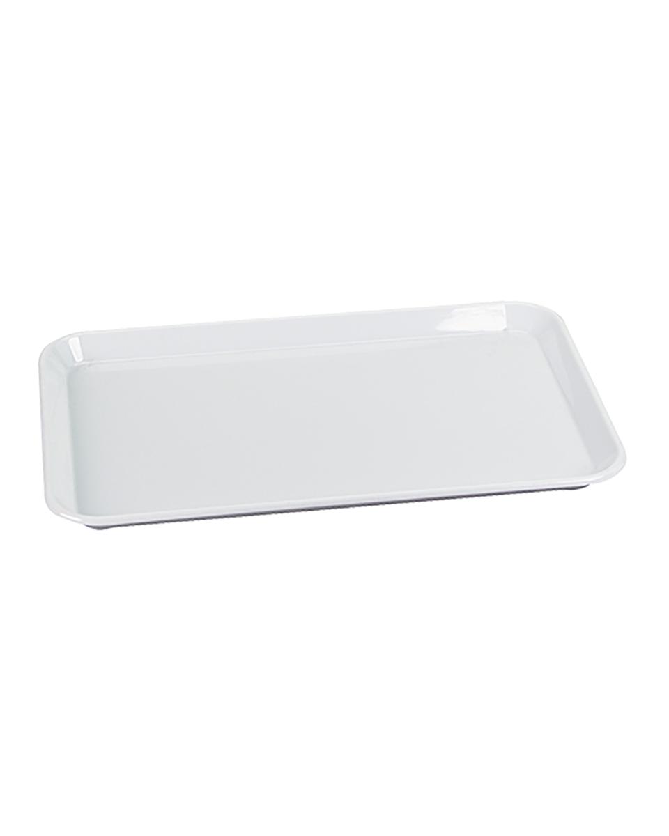 Auslageplatte - 35 x 24 cm - Weiß - Kunststoff - 036005