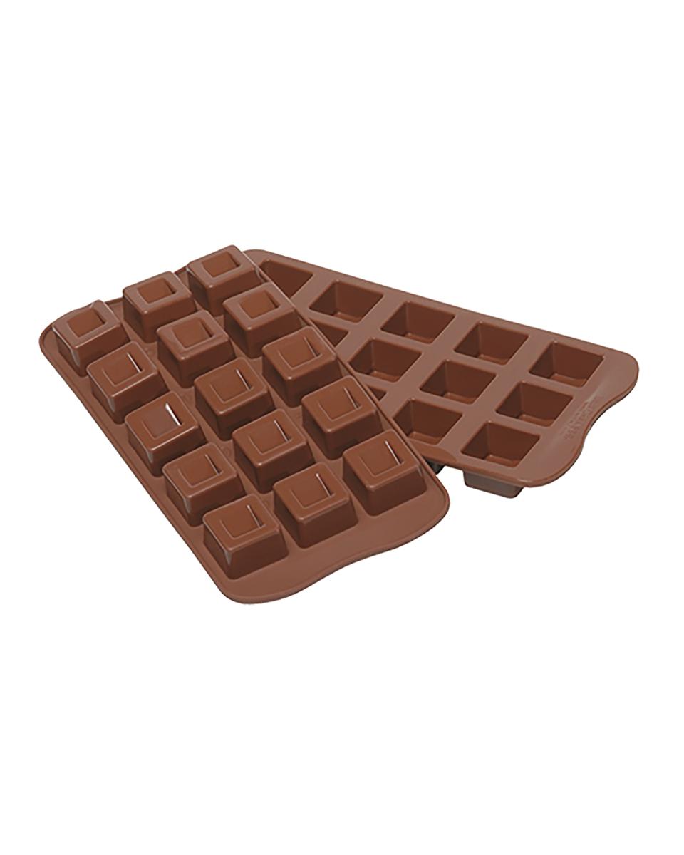 Schokoladenform - Silikon - H 1,8 x 2,6 x 2,6 cm - Easychoc - 070031