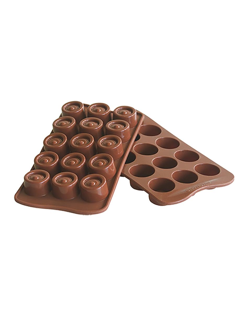 Schokoladenform - Silikon - Ø 2,8 cm - Easychoc - 070032