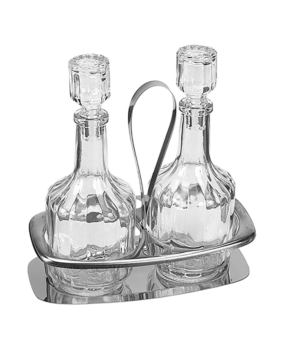 Menage - 2-teilig - Glas - H 17 cm - 074017