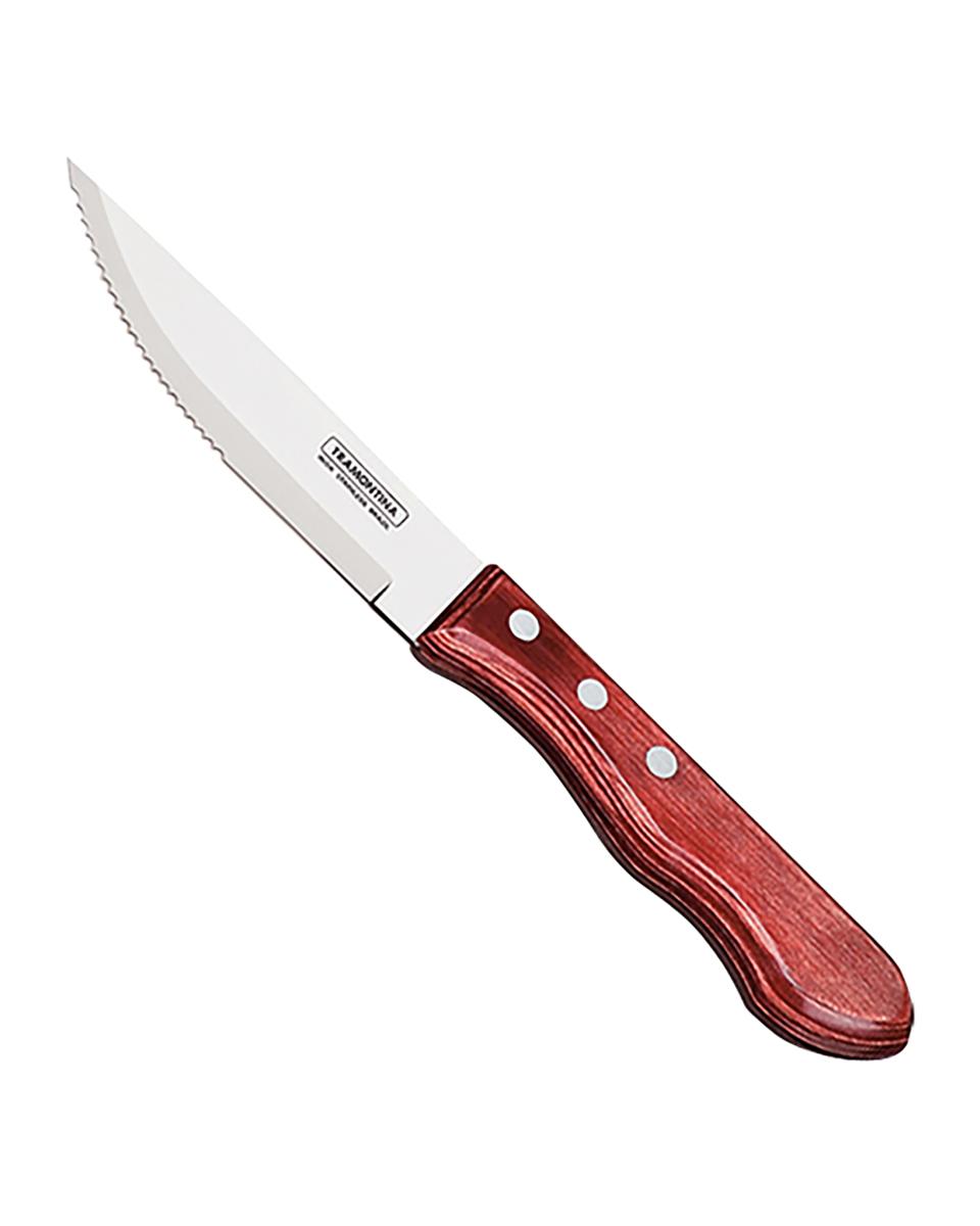 Steakmesser - Edelstahl - Gebogener Griff - 727075