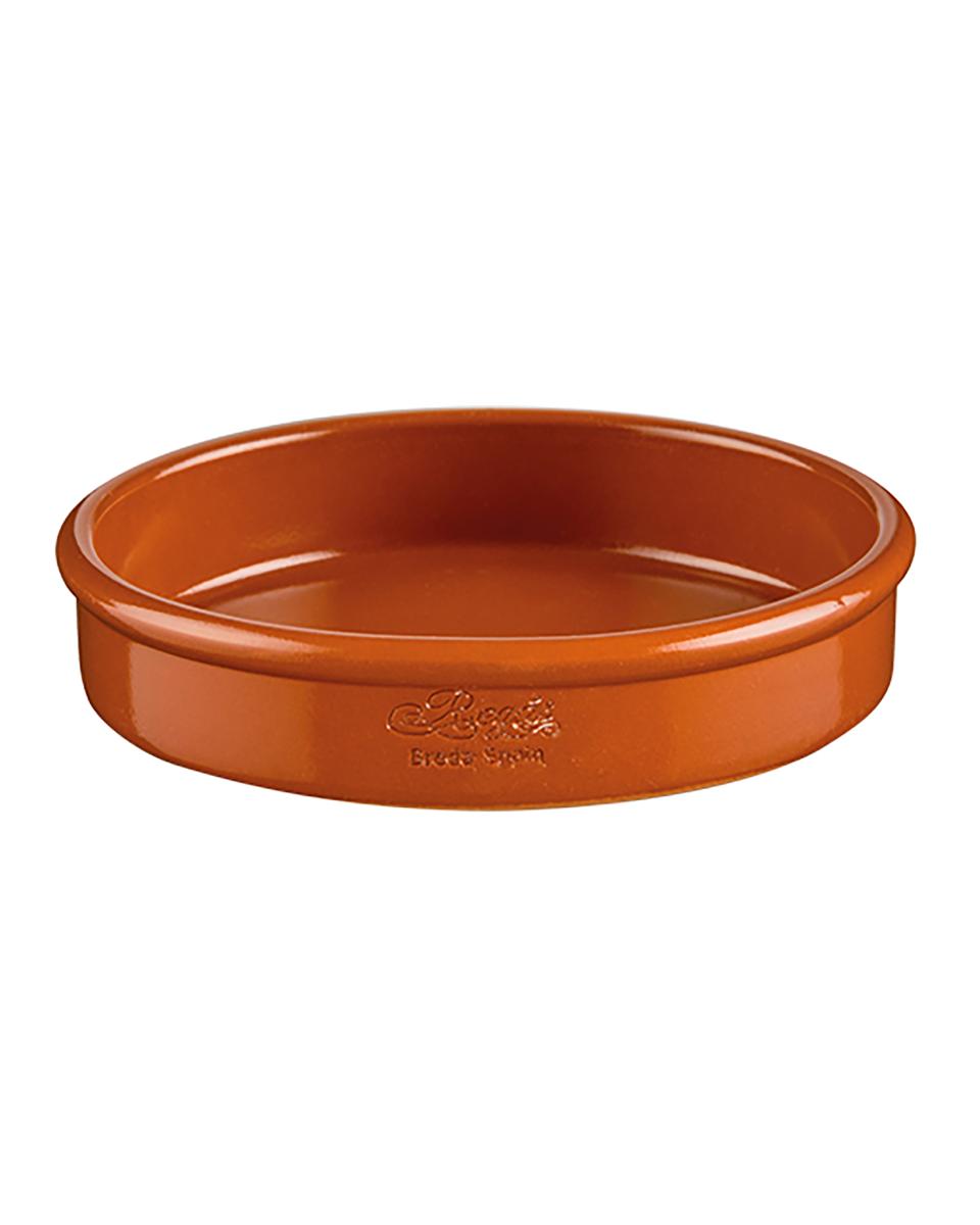 Cocotte - H 3,5 cm - 0,25 kg - Ø14 cm - Steingut - Terrakotta - 0,3 Liter - Regas - 540102