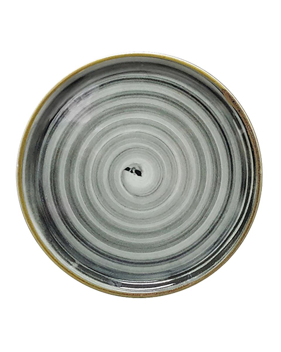 Pizza / Pfannkuchenteller - Porzellan - Green Circle - 765077