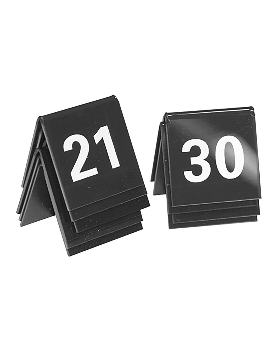 Tischnummern - Nummer 21 bis 30 - Kunststoff - 880012
