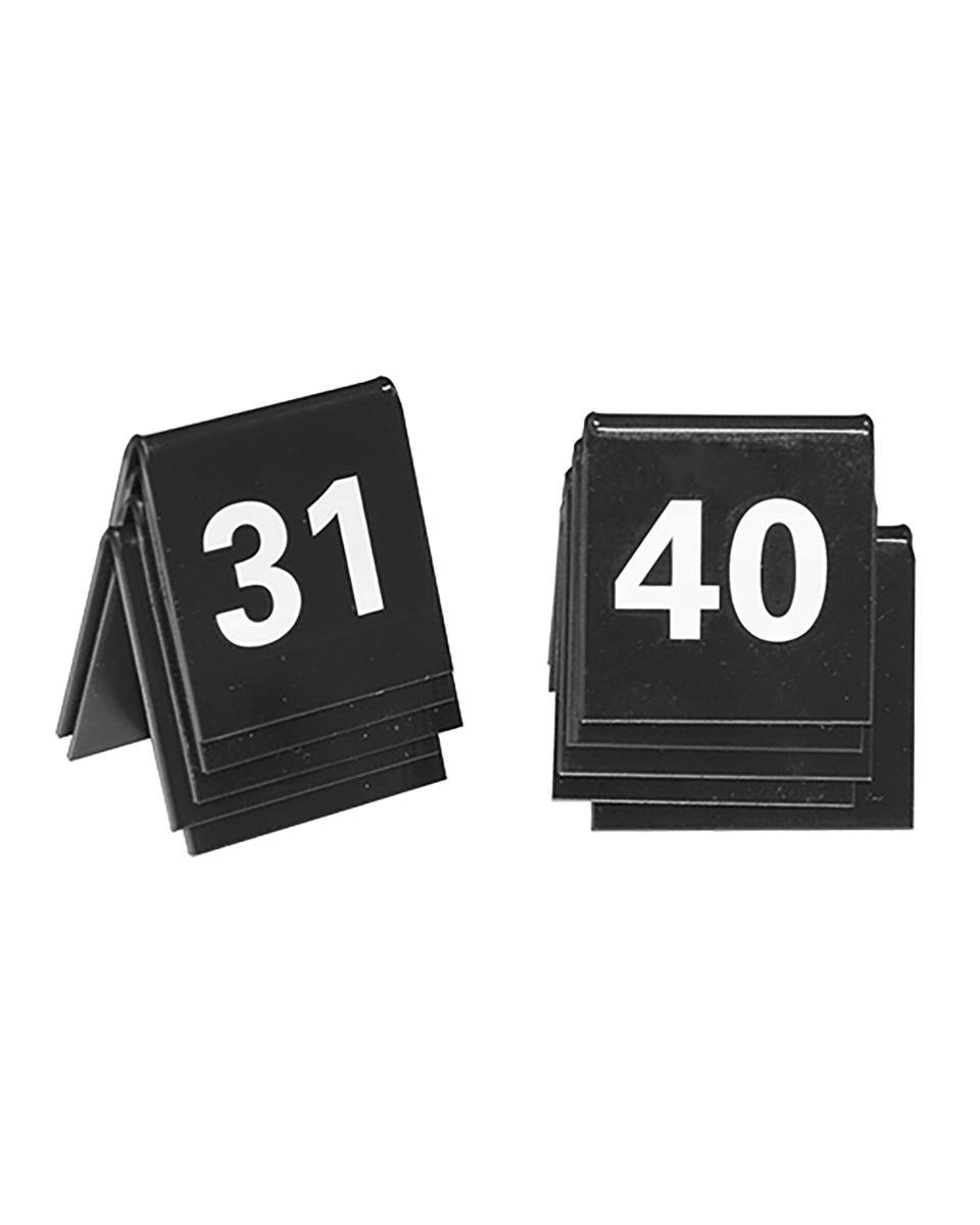 Tischnummern - Nummer 31 bis 40 - Kunststoff - 880113