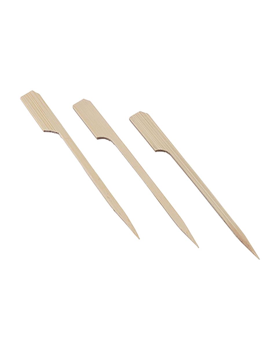 Fingerfood-Spieße - Bambus - 100er-Set - L 9 cm - 015060