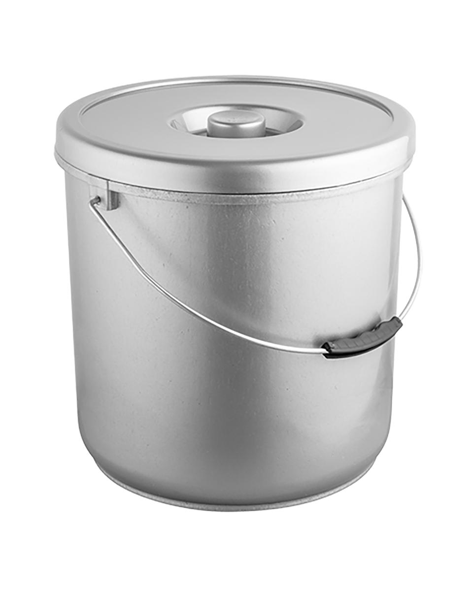 Eimer mit Deckel - 20 l (grau)