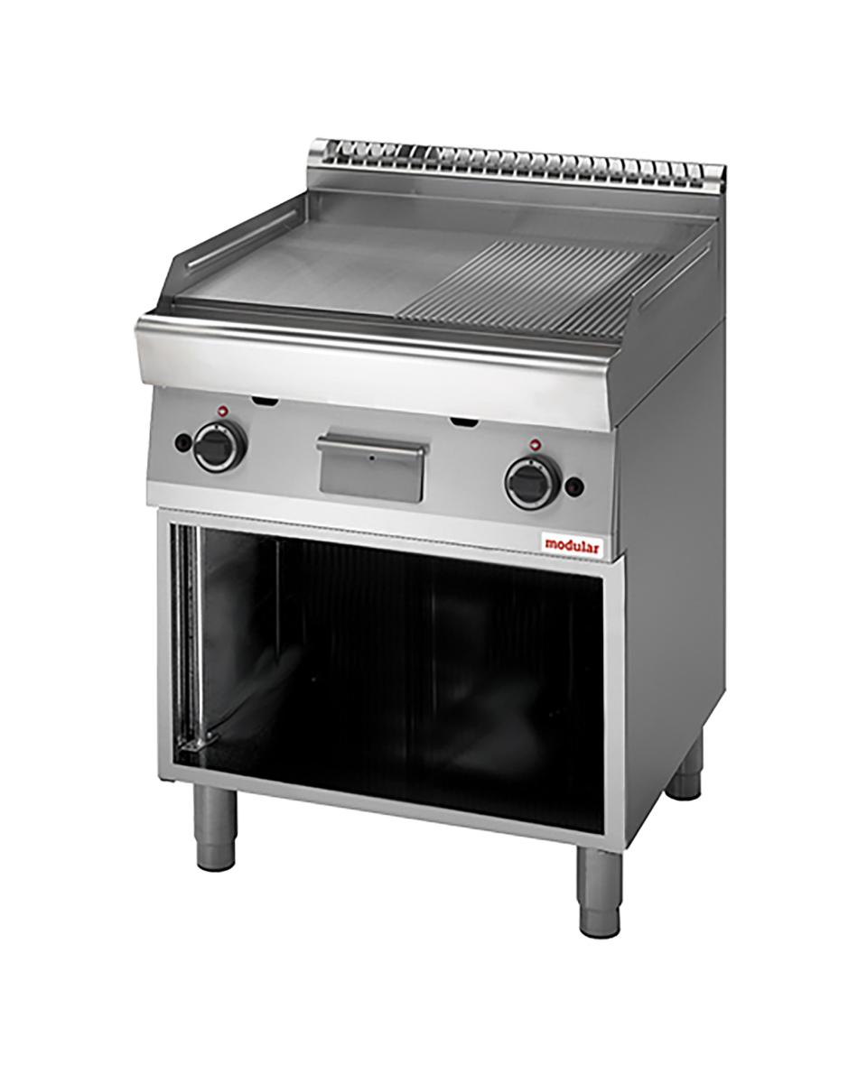 Gas-Grillplatte 1/2 glatt + 1/2 gerillt - Modular 700 - 316728