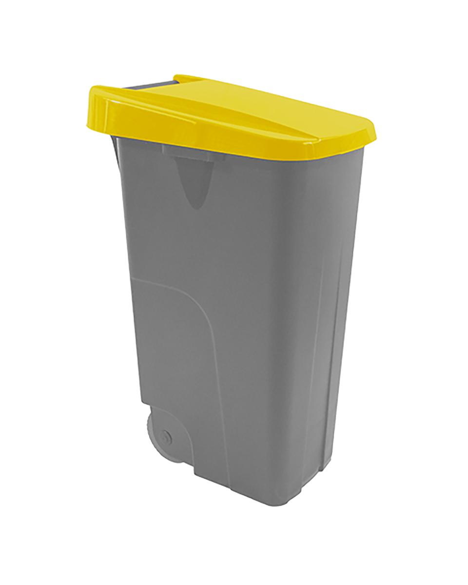 Abfallbehälter - 110 l - gelb - 600092