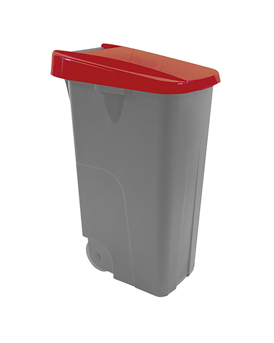 Abfallbehälter - 110 l - rot - 600093