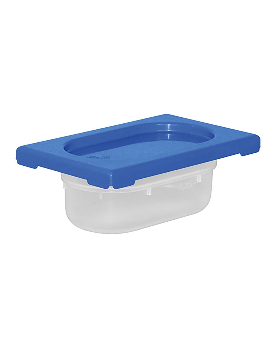 Lebensmittelbehälter - Blau - GN 1/9 - 0,6 L - CaterChef - 953880