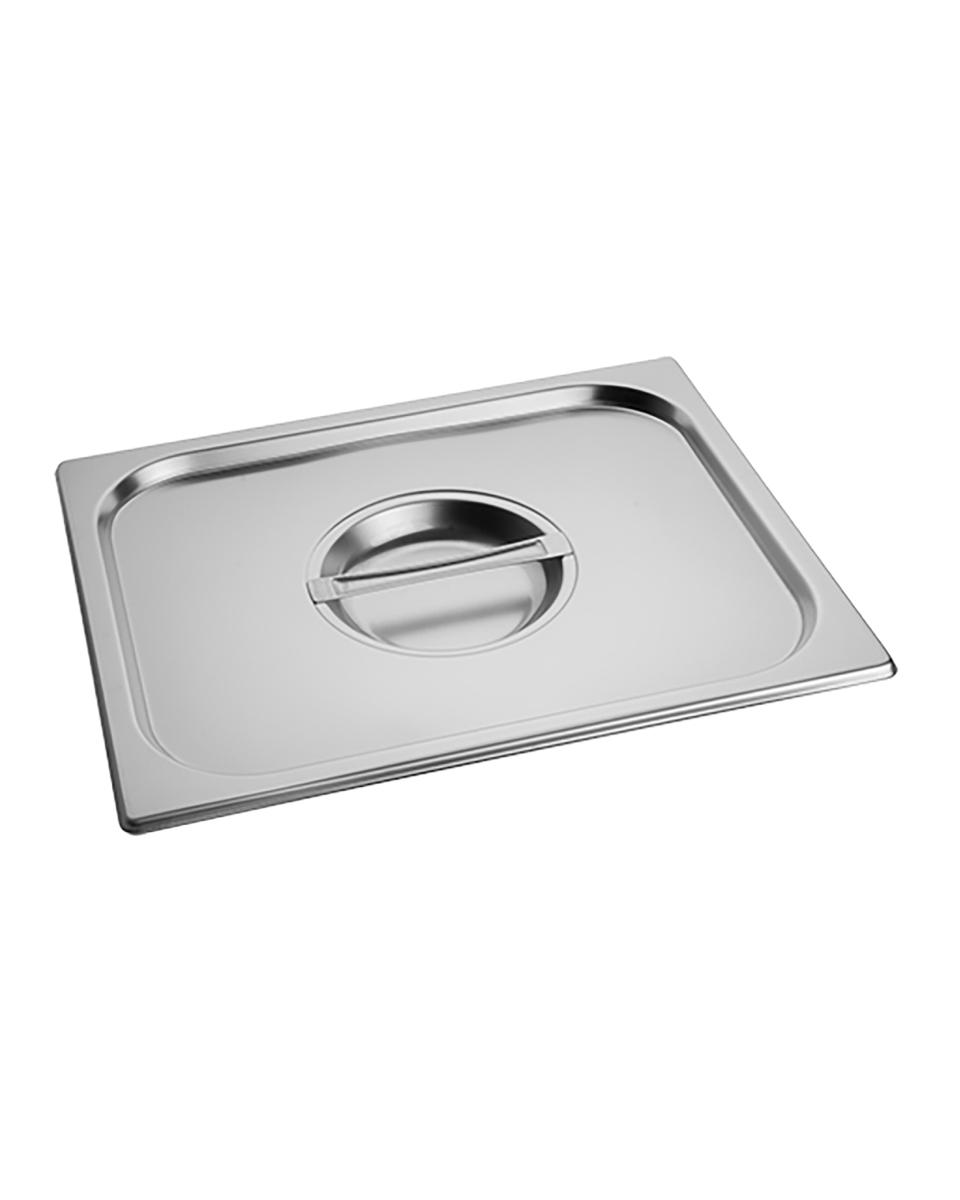 Deckel Gastronorm – 1/2 GN – 32,5 x 26,5 cm – Edelstahl – Standard – Caterchef – 953126