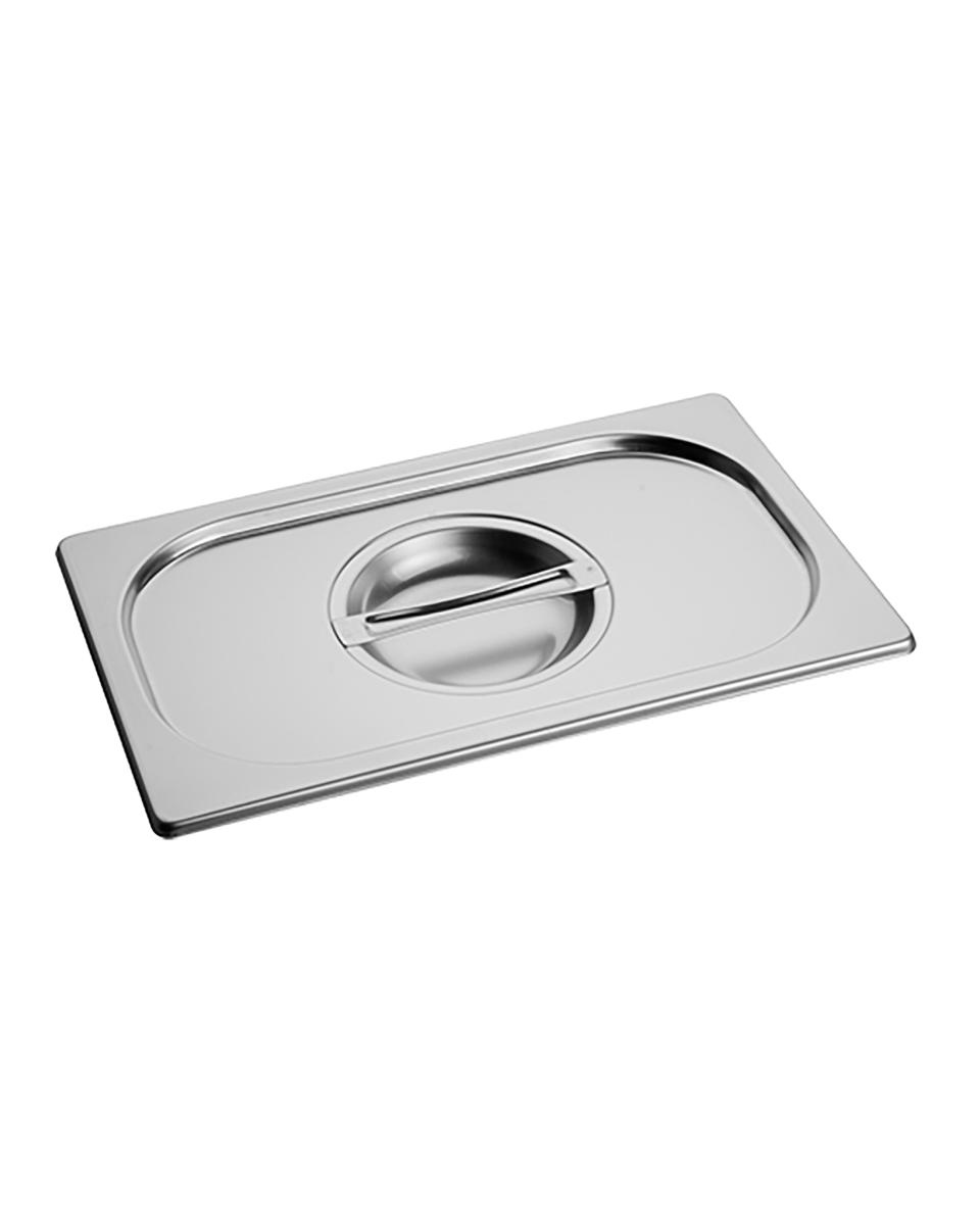 Deckel Gastronorm – 1/4 GN – 26,5 x 16,2 cm – Edelstahl – Standard – Caterchef – 953146