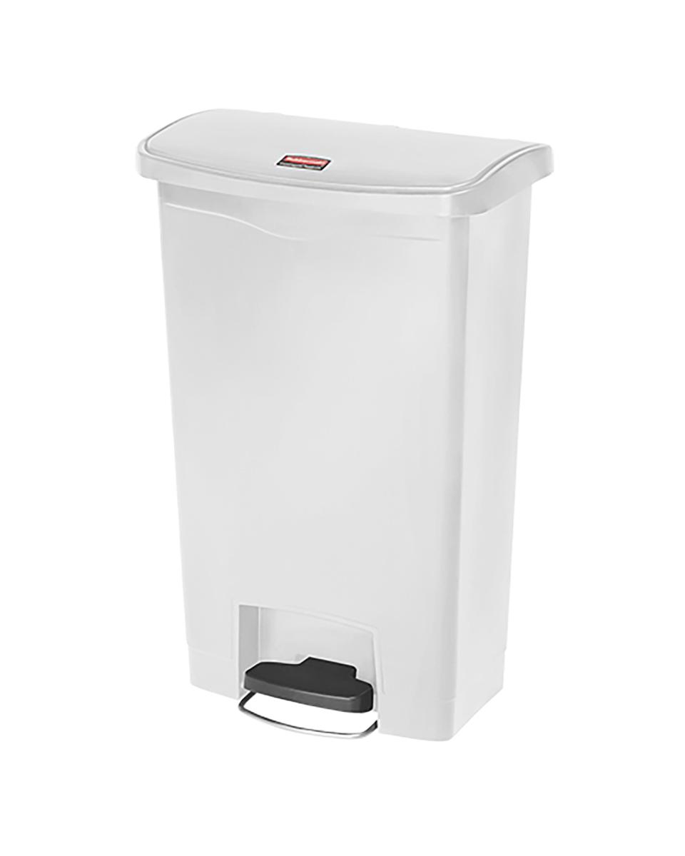 Tretabfallbehälter – H 80,3 x 50 x 31,1 cm – 5,1 kg – Polyethylen – Weiß – 68 Liter – Rubbermaid – RM1050
