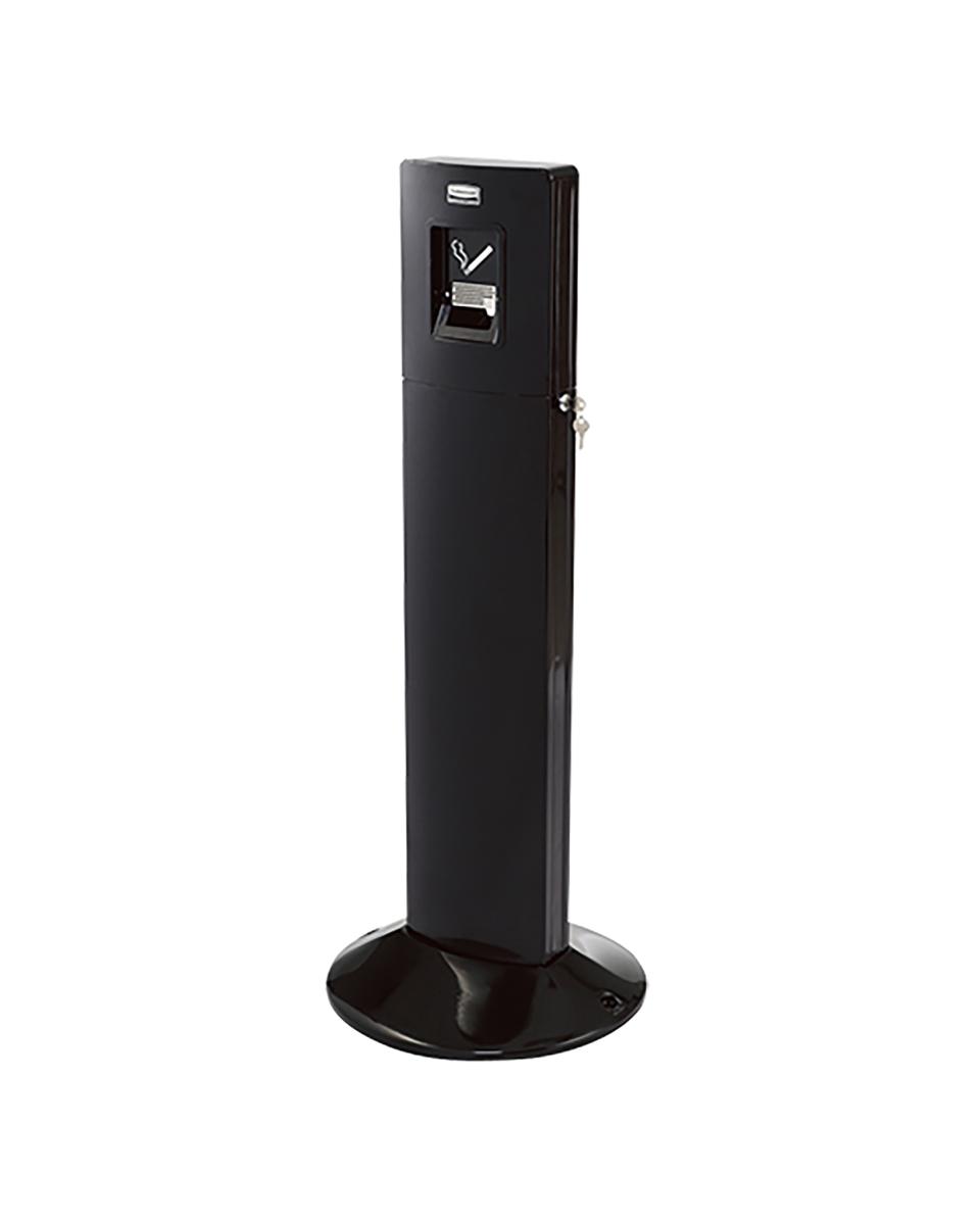 Rauchsäule – H 108,7 CM – 21 KG – Ø42,7 CM – Metall – Schwarz – Rubbermaid – RM3825