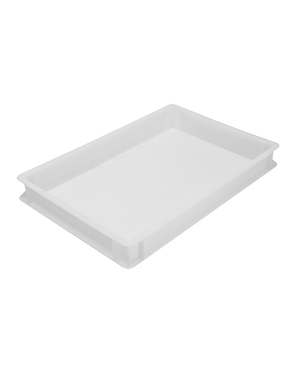 Pizzabällchen-Stapelbox – H 9 x 60 x 40 cm – 1,16 kg – Polyethylen – Weiß – 18 Liter – 953171