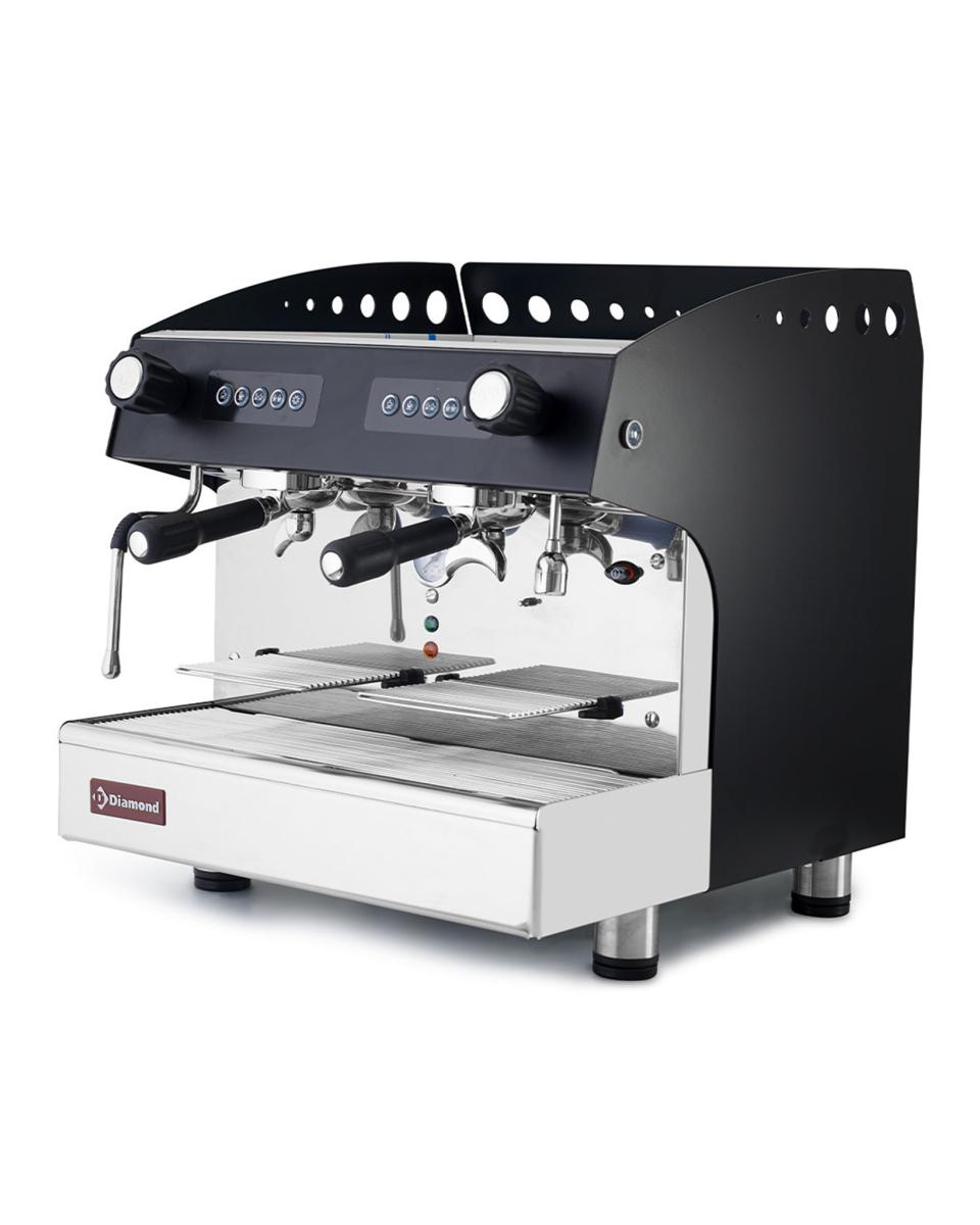 Espressomaschine - Automatisch - 2 Brühgruppen - Wasserenthärter - Compact Line - COMPACT / 2E + DVA8 - Diamond